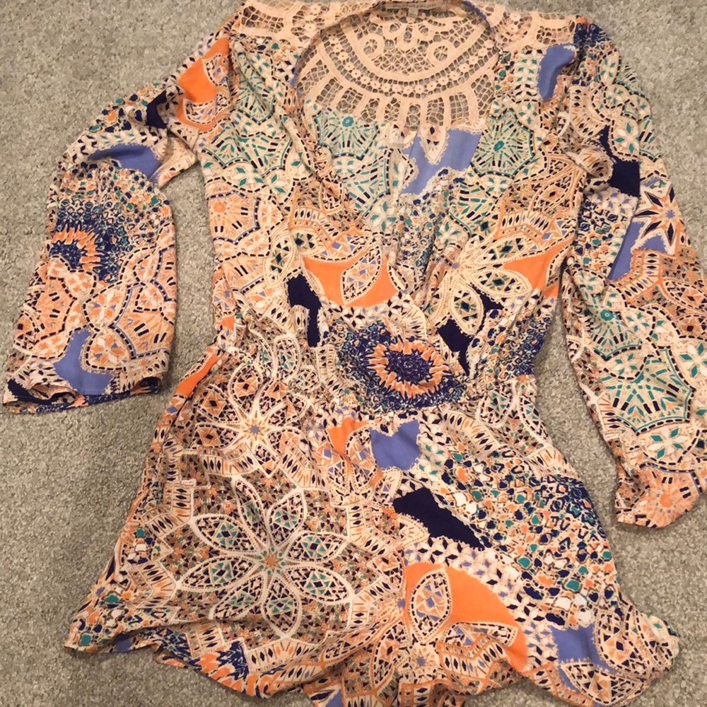 Bohemian Style Romper Size Small - image 1